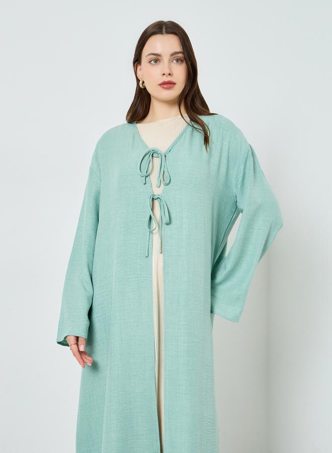 ستايلي كيمونو برباط أمامي مزدوج للنساء - Image 2